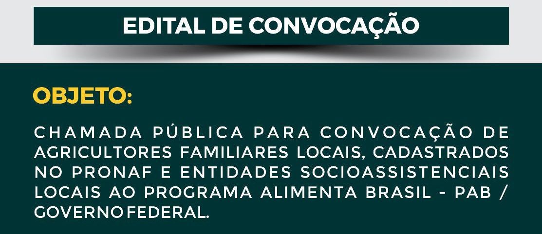 EDITAL DE CONVOCAÇÃO Nº: 001/2023 – Prefeitura de Bragança